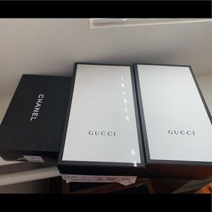 Gucci 2 and Chanel boxes 1
